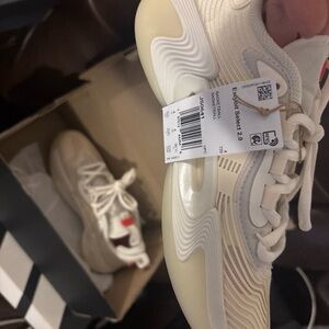 adidas Off-White Cream Waveform Athletic Sneakers